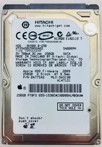 Disque dur interne SATA Hitachi 250 Go 2,5" 3 Go/s 655-1538D (OEM) - Photo 1/1