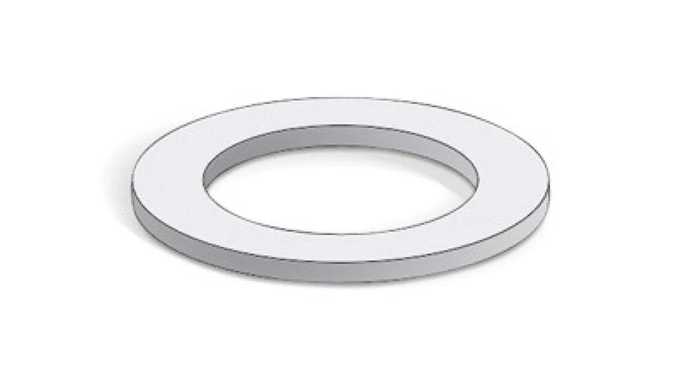 10 x GCE Anschlussdichtung Polyamid für HD Gase 18x11,8x2 mm, weiß