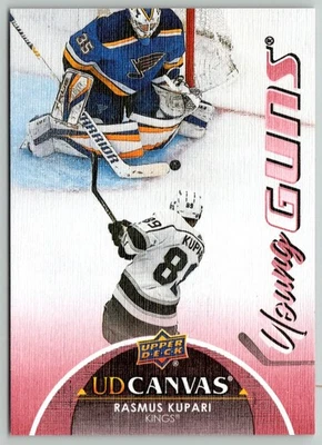 RASMUS KUPARI RC YOUNG GUNS 2021-22 UPPER DECK CANVAS 21-22 #C222         99740 - Image 1 of 2