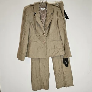 Le Suit Hosenanzug Damen 10 hellbraun 2 Knopf Büro Business Vintage edel beige L - Bild 1 von 22
