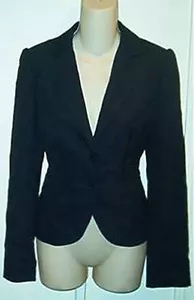 Chaqueta Laundry Shelli Segal Nueva con Etiquetas $295 Negra a Rayas 4 - Imagen 1 de 2