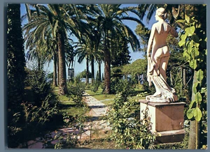 Postcard Corfu Achilleion The Statue of Naked Fryni Garden Greece Greek Town - Picture 1 of 2