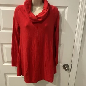 NEW Motherhood Maternity Sz S Red tunic knit sweater cowl neck (L7) - Picture 1 of 6