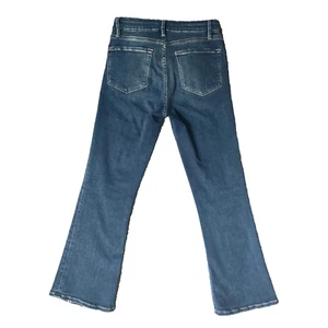 Frame Jean Women 27 Selvedge Le Crop Mini Boot Cut Flare Stretch Denim 28x26 Y2K - Picture 1 of 15