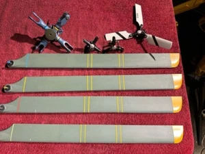 RC Helicopter 4 Bladed Rotor Head for Align T-Rex 600 - Picture 1 of 9