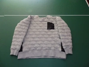 RARE Men's Staple Pigeon Crew Sweatshirt size XL Miramar Quilted Grey Black EUC - Picture 1 of 10