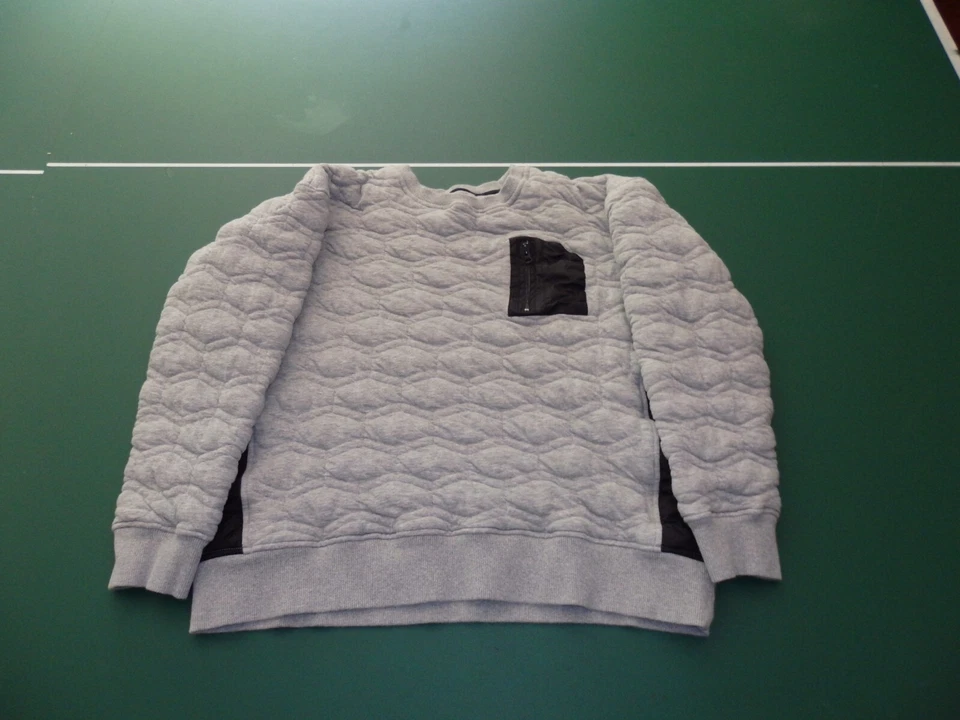 RARE Men's Staple Pigeon Crew Sweatshirt size XL Miramar Quilted Grey Black EUC - Image 1 of 4