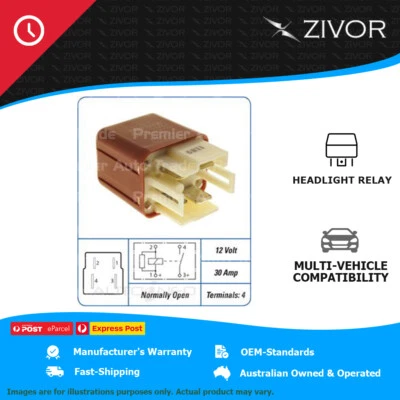 New PAT PREMIUM 12V 30 Amp 4 Terminals Headlight Relay For Toyota Paseo REL-041 - image 1 of 4