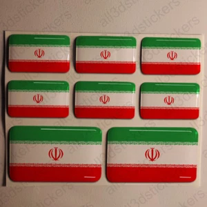 Pegatina Adhesiva Adhesiva Resina Irán Bandera Irán 3D Vinilo Adhesivo Calcomanía Coche - Imagen 1 de 1