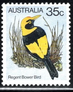 Australia 1980 , Regent Bower Bird. vfu not cancelled - Picture 1 of 1