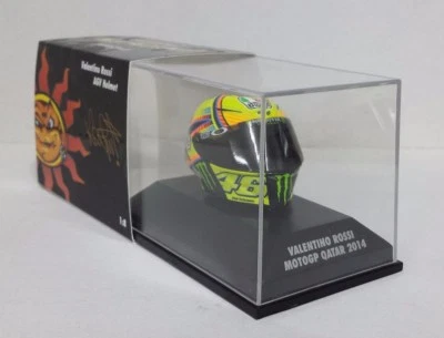 MINICHAMPS 1:8 MODELLINO CASCO VALENTINO ROSSI VR46 MOTOGP QATAR 2014 MODELLISMO - Immagine 1 di 2