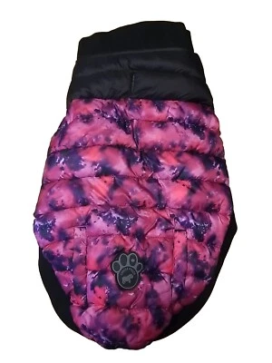 Chaleco elástico Canada Pooch Summit talla 22 rosa púrpura Tiedye forrado de lana mascota  Foto 1 de 4