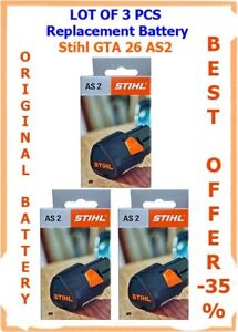 lot of 3 pcs Original STIHL GTA Battery AS 2 (EA024006500/ EA024006501 )new !!