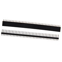 10X(5 PCS Pack 40 Pin 2.54mm Single Row Straight Male + Female Pin Header Strip