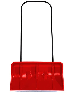 Ondis24 Schneeschieber mit Rollen 79 cm Schneeschaufel bis -25°C Alukante rot
