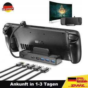Dockingstation für Steam Deck 5-in-1 QC 3.0 USB A USB C Hub HDMI 4K AT@30HZ 100W - Afbeelding 1 van 12