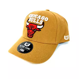 $40 CHICAGO BULLS HAT brown tan ultra game structured curved bill strapback MENS - Picture 1 of 6