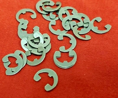 INDUSTRIAL RETAINING RING WALDES TRUARC 1200-25 External E Style 1/4" LOT OF 25 Shaft Retaining Ring Carbon Steel NOS