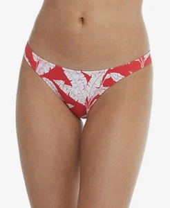 Body Glove RED Printed Tropix Vibe Ribbed Bikini Swim Bottoms, US X-Large - Picture 1 of 2