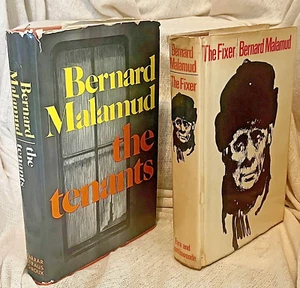 Bernard Malamud Lot First Edition 2 book Bundle The Fixer The Tenants Rare DJ - Picture 1 of 13