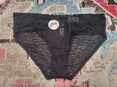 NEW Womens Black Lace cheeky panty underwear 3X 10 No boundaries sexy lingerie - Image 1 of 2