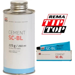 REMA TIP TOP ""SC-BL"" Cemento Azul Especial 30 g Tubo y 200 g Lata con Cepillo - Imagen 1 de 7