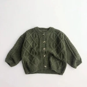 Kids Clothes Single Breast Girls Sweater Brief Style Boys Cardigans Knitted - Picture 1 of 20