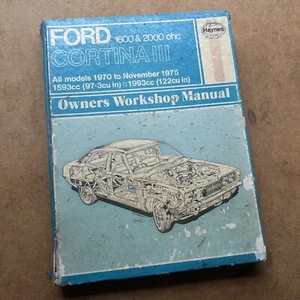 Ford Cortina III 1600 & 2000 ohc (1970-1975) Haynes Owners Workshop Manual #295 - Picture 1 of 12