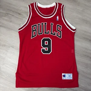 RON HARPER Chicago Bulls Champion Authentic Jersey 40 Medium Vintage NBA - Picture 1 of 6