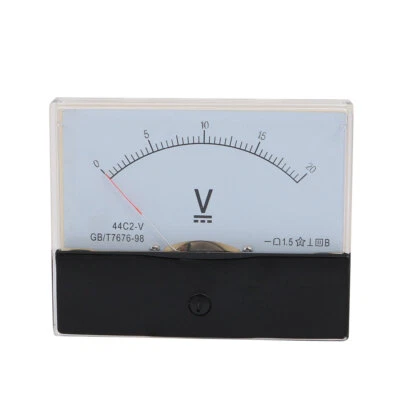 ANALOG Panel Voltmeter Volt Meter DC 0–20 V Messbereich 44 C2 - Bild 1 von 2