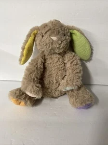 Animal Adventure Bunny Rabbit Brown with Colored Pads and Ears Plush Stuffed Toy - Picture 1 of 11