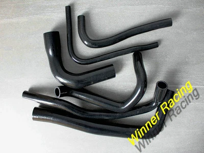 Manguera de silicona negra SAAB AERO 900 B204i/e/L/R Turbo 2,0 L 1994-2002; 9000 B234 2,3 L Foto 1 de 4