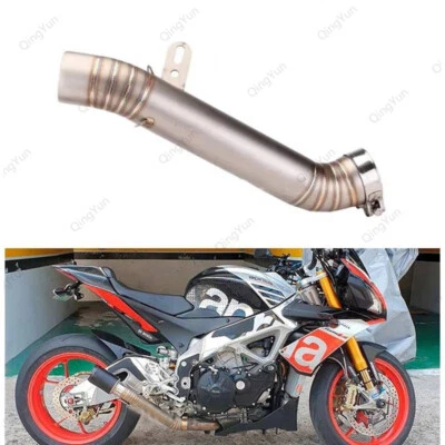 Tubo de enlace medio cabezal deslizable escape motocicleta ​para Aprilia RSV4 2009-2015 Foto 1 de 4