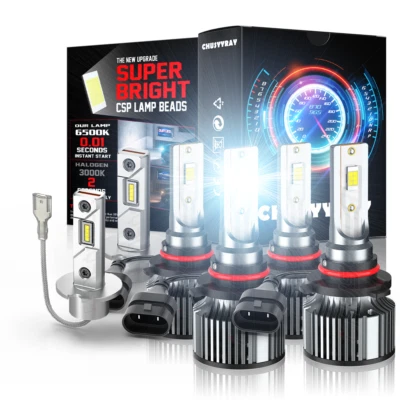 Combo faros LED + faros antiniebla para BMW 325I 325IS 325IX 1988 1989 6500K Foto 1 de 4