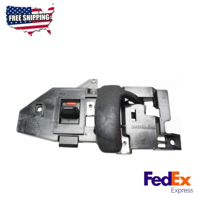Manija de puerta interior negra lado del conductor delantero para 96-23 GMC Savana 2500 3500 Foto 1 de 4