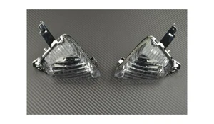 Pair of Clear AVDB Rear Turn Signals indicators SUZUKI GSXR GSX-R 600 2008-2010 - Picture 1 of 2