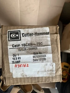 EATON CUTLER HAMMER 15CXN-75C CXN 15.5 KV 75C AMP CURRENT LIMITING HIGH V FUSE - Picture 1 of 2