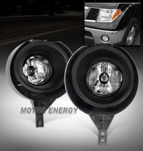 FRONT FOG LIGHTS LAMPS CHROME W/WIRING HARNESS FOR 05-15 FRONTIER METAL BUMPER - Bild 1 von 4