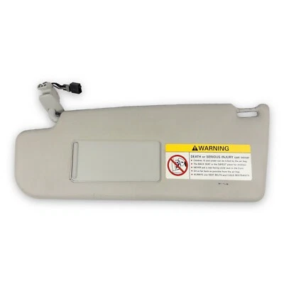 Viseira solar lateral esquerda para motorista Volkswagen Jetta 1999-2004 cinza iluminado - Imagem 1 de 4