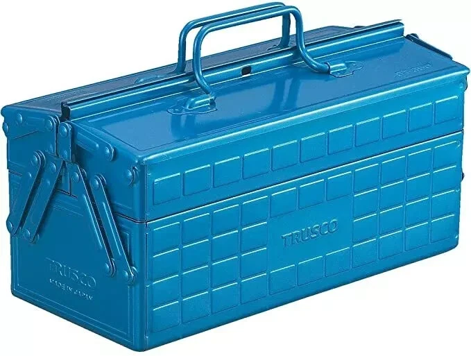 TRUSCO ST-350-B TRUST NAKAYAMA CORPORATION TWO-Stage Tool Box Blue