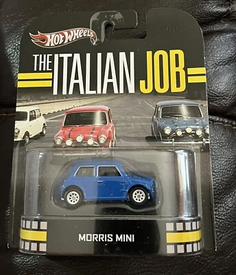 🏁 HOT WHEELS 2012 THE  ITALIAN JOB BLUE MORRIS MINI COOPER 1:64 🏁 - Image 1 of 2