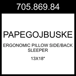 IKEA PAPEGOJBUSKE Ergonomic Pillow Side/back Sleeper 13x18" 705.869.84 - Picture 1 of 1