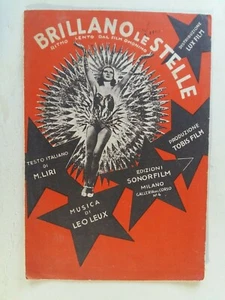 SPARTITO MUSICALE - BRILLANO LE STELLE - ritmo lento - 1942 - Foto 1 di 2