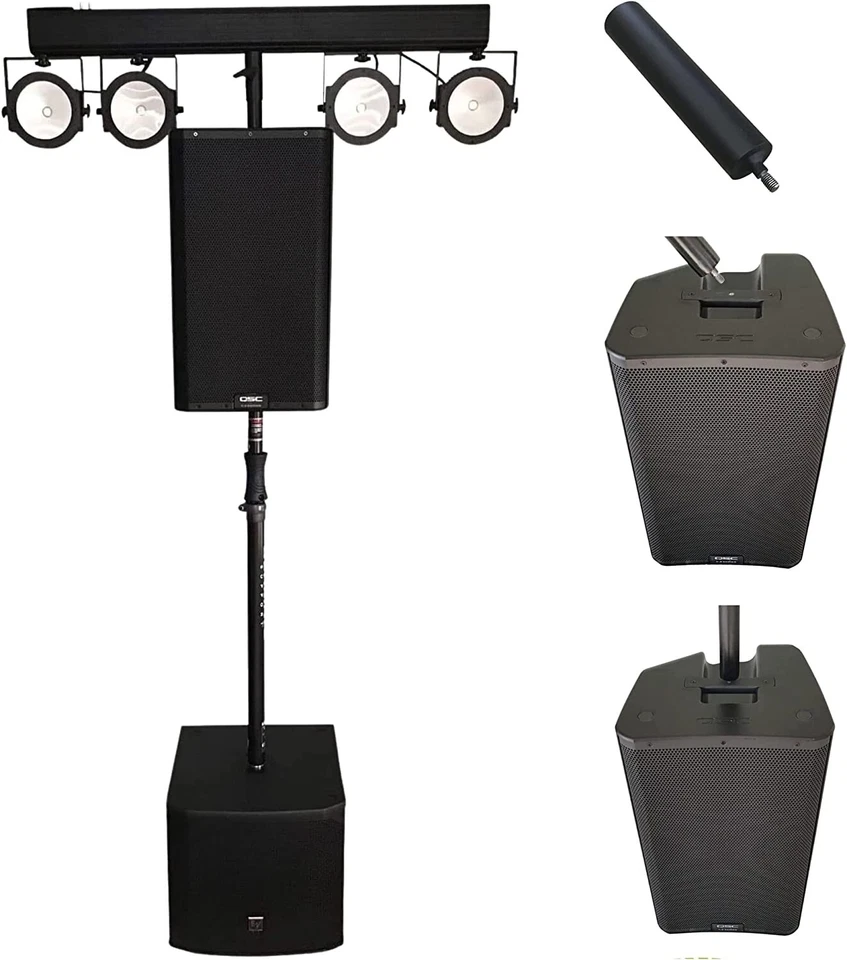 BoogieTec QSC K12.2 & CP12 Top Mount Light Bracket (Qty of 2)