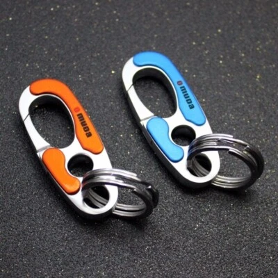 New Fashion Mens Carabiner Metal Keyfob Car Keyring Keychain Key Chain Ring - Image 1 of 4