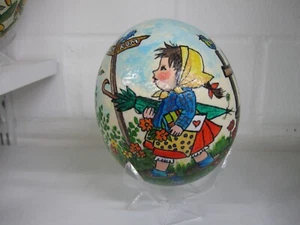 Straußenei handbemalt " Hummel Kinder" Unikat - Bild 1 von 2