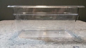 Sartén de alimentos de policarbonato tamaño 1/3 Winco SP7306, 6 pulgadas de profundidad T44-T45 - Imagen 1 de 1