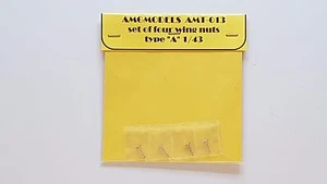 SET OF FOUR WING NUTS "TYPE A" 1/43 AMG AMT-013 (FERRARI) N/ AMR BOSICA BBR - Picture 1 of 3
