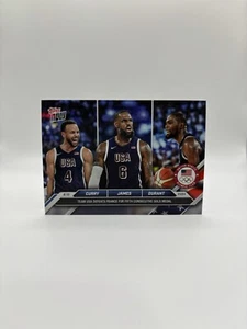 2024 Topps Now Team USA Olympics Steph Curry LeBron James Kevin Durant #26 - Picture 1 of 2