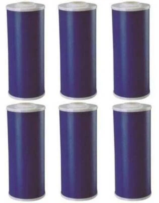 Bluonics 6 Pack (GAC) Granular Activated Carbon Water Filters 4.5x10" Cartridges - Image 1 of 4